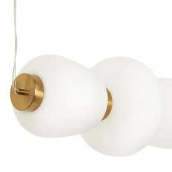 Lampa wisząca BRILLA-6 LED biało-złota 125 cm (ST-CP241210-6L GOLD) - Step into Design