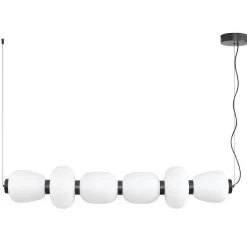 Lampa wisząca BRILLA LED biało-czarna 125 cm (ST-CP241210-6L BLACK WHITE) - Step into Design