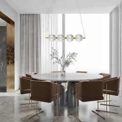 Lampa wisząca Brillant 4 złota LED CCT (LP-3303/4L GD) - Light Prestige