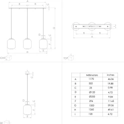 Lampa wisząca BULCIAGO czarna (390104) - EGLO
