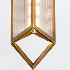 Lampa wisząca Cairo - 1 źródło światła - Vintage mosiądz (QN-CAIRO-1P-VBS-CR) - Quintiesse