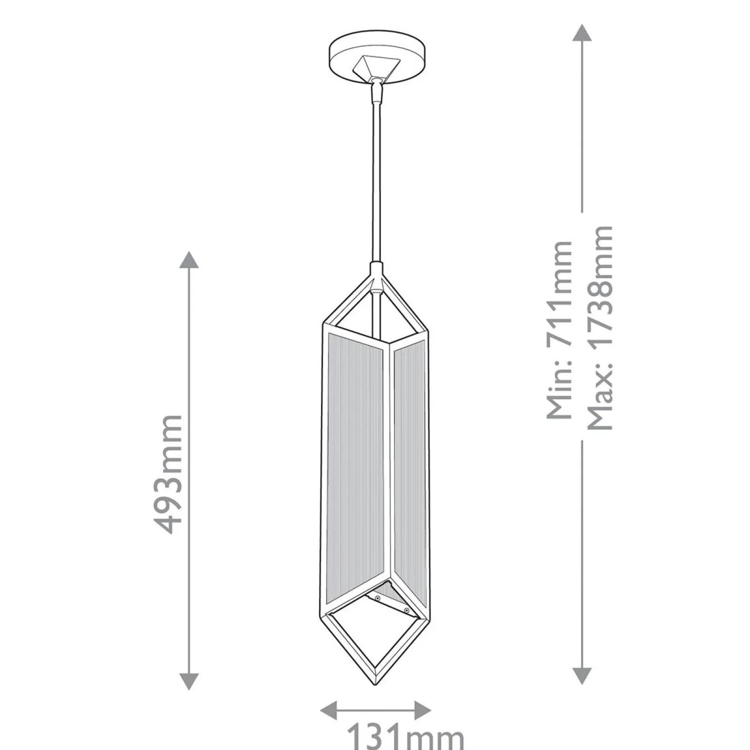 Lampa wisząca Cairo - 1 źródło światła - Vintage mosiądz (QN-CAIRO-1P-VBS-CR) - Quintiesse