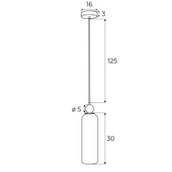 Lampa wisząca CAMPANILA kolor dymiony (P0511) - MAXLIGHT