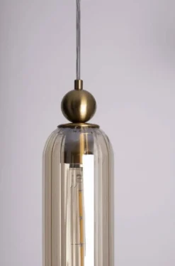 Lampa wisząca CAMPANILA kolor szampański (P0510) - MAXLIGHT