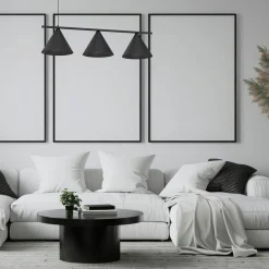 Lampa wisząca CAPITAL 3 czarna (MLP0938) - Milagro