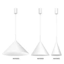 Lampa wisząca CAPITAL biała Ø17cm (MLP0965) - Milagro