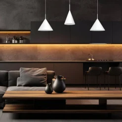 Lampa wisząca CAPITAL biała Ø32cm (MLP0959) - Milagro