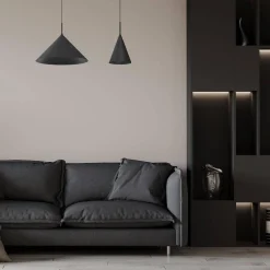 Lampa wisząca CAPITAL czarna Ø17cm (MLP0964) - Milagro