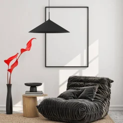 Lampa wisząca CAPITAL czarna (MLP0946) - Milagro