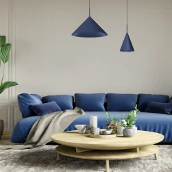 Lampa wisząca CAPITAL granatowa Ø46cm (MLP0956) - Milagro