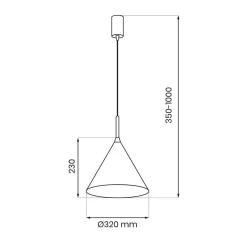 Lampa wisząca CAPITAL miedziana Ø32cm (MLP0960) - Milagro