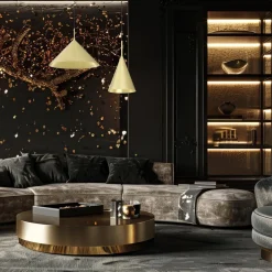 Lampa wisząca CAPITAL złota Ø46cm (MLP0951) - Milagro