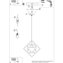 Lampa wisząca CARO (SL.1757) - Sollux Lighting
