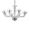 Lampa wisząca CASANOVA SP8 transparentna (044255) Ideal Lux - żyrandol