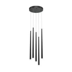 Lampa wisząca Cascade 5 czarna (MOD132PL-L28BK2) - Maytoni