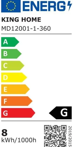 Lampa wisząca CHAPLIN 360 mosiądz - LED (MD12001-1-360) - King Home