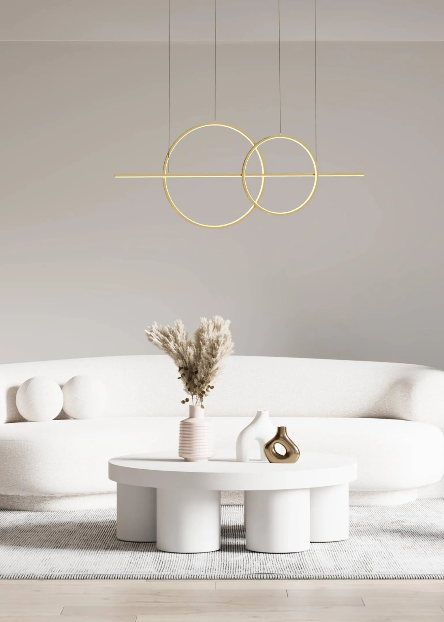 Lampa wisząca CHOLET złota (MD7358-2A-3GT) - Zuma Line