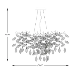 Lampa wisząca CINDY złota (MD4115-1-EGN) - Zuma Line