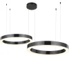 Lampa wisząca CIRCLE 40+60 LED, tytanowa na 1 podsufitce (ST-8848-40+60 black) - Step into Design