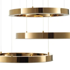 Lampa wisząca CIRCLE 60+60+60 LED złoty połysk na 1 podsufitce (DN924-60+60+60 gold) - Step into Design