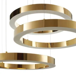 Lampa wisząca CIRCLE 60+60+60 LED złoty połysk na 1 podsufitce (DN924-60+60+60 gold) - Step into Design