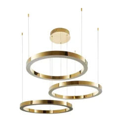 Lampa wisząca CIRCLE 40+60+60 LED złoty połysk na 1 podsufitce (DN924-40+60+60 gold) - Step into Design