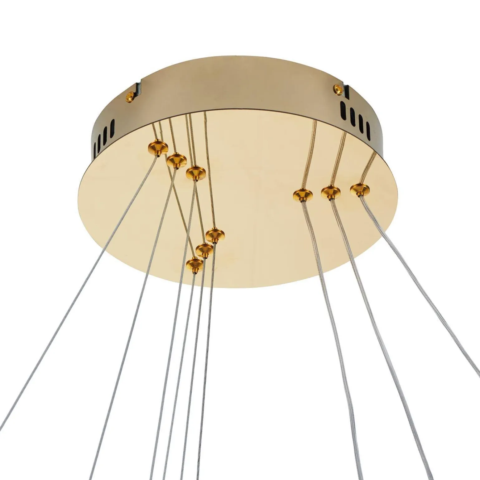 Lampa wisząca CIRCLE SLIM 40+60+80 LED złoty 40 cm + 60 cm + 80 cm (ST-10112P-3) - Step into Design