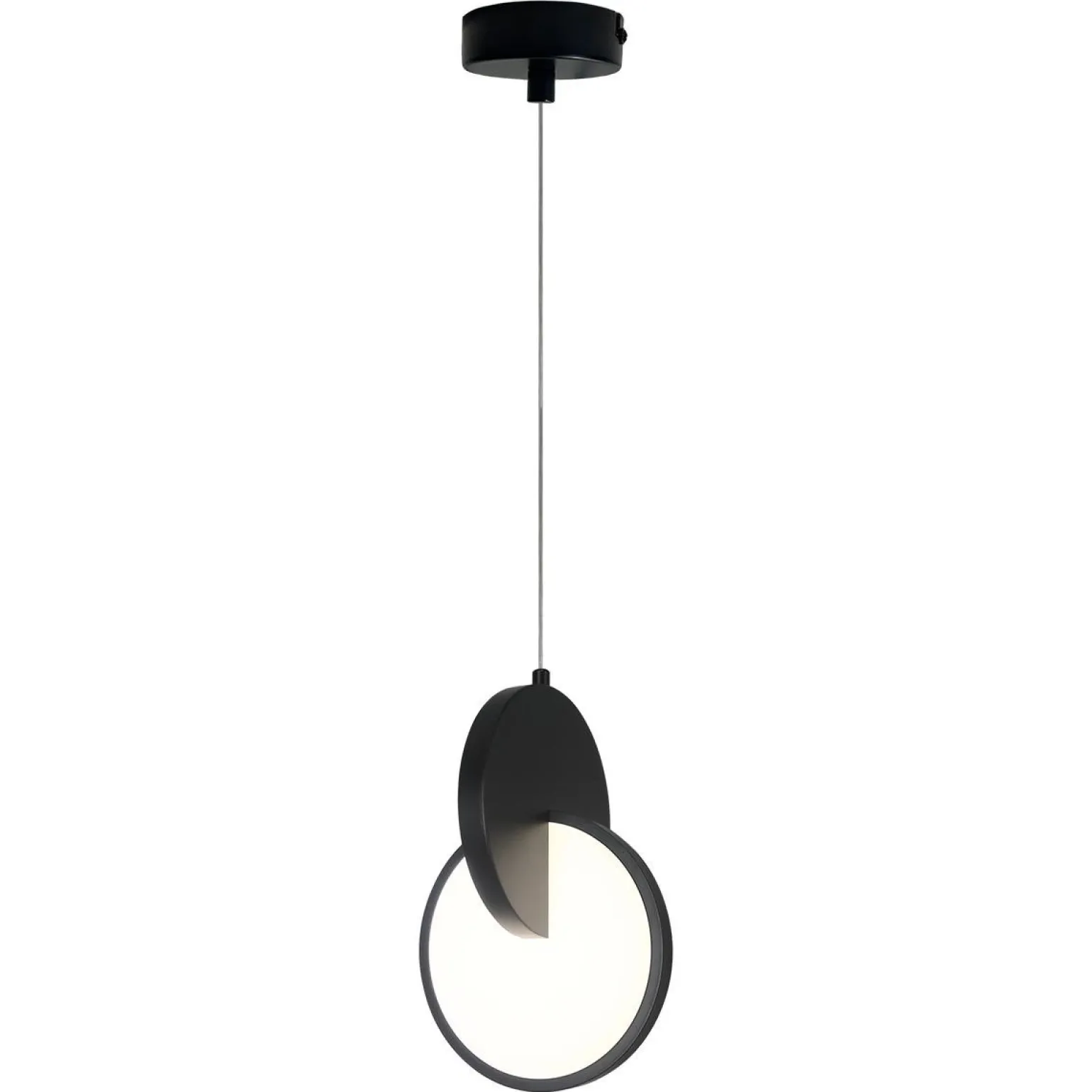 Lampa wisząca Circlo LED CCT czarna (LP-1311/1P BK) - Light Prestige