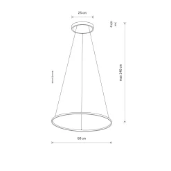 Lampa wisząca CIRCOLO LED M (11403) - Nowodvorski