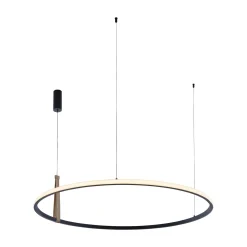 Lampa wisząca CLAUD czarna (22808-WOOD) - Zuma Line