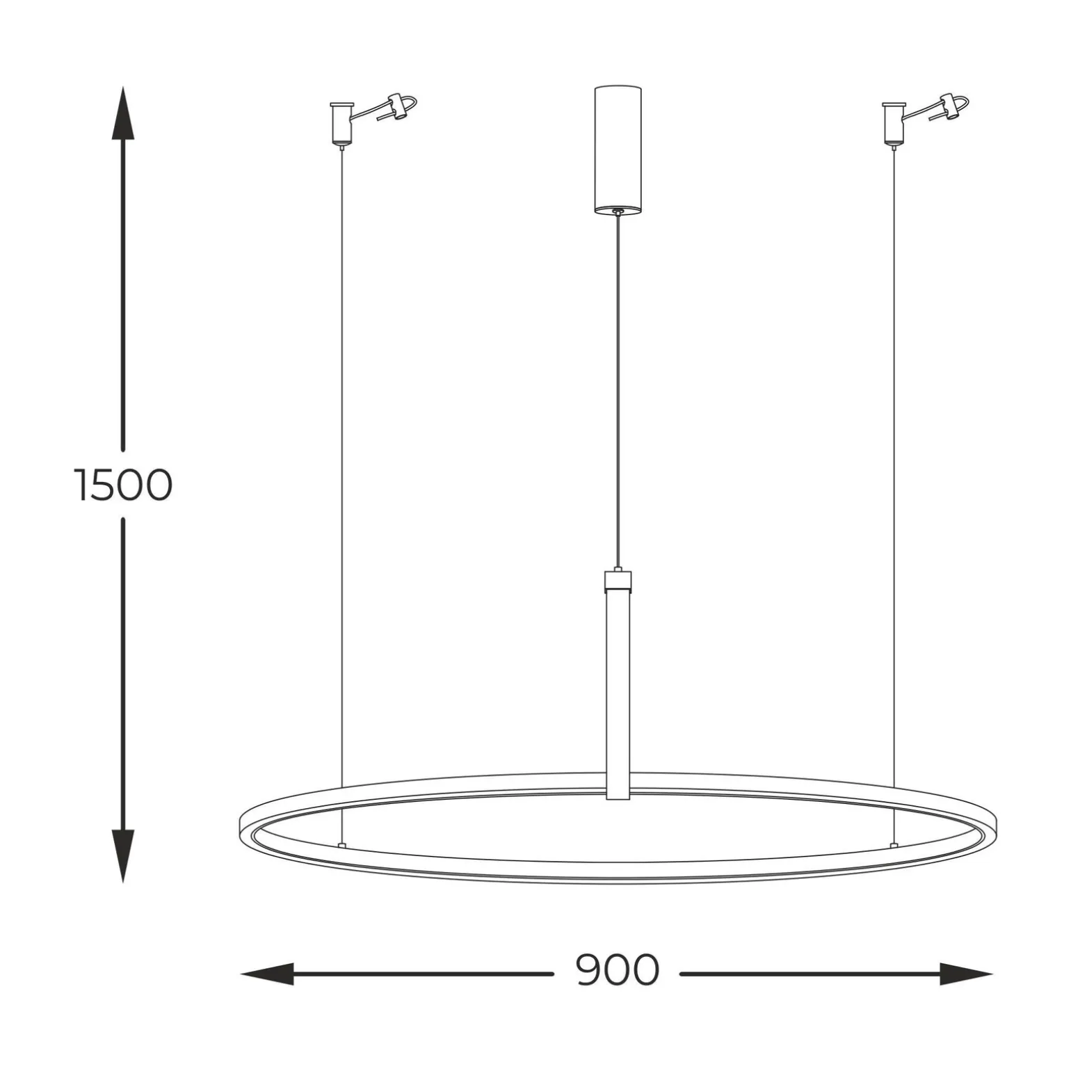 Lampa wisząca CLAUD czarna (22808-WOOD) - Zuma Line
