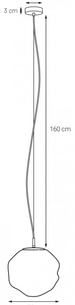 Lampa wisząca CLOE średnica 30 (11062105) - KASPA