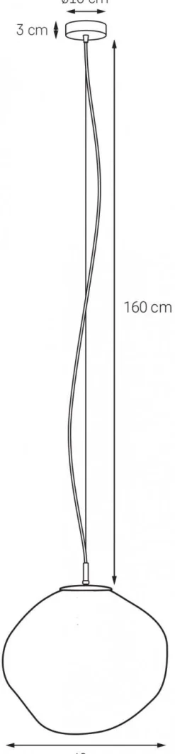 Lampa wisząca CLOE średnica 40 (11063105) - KASPA