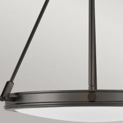 Lampa wisząca Collier - 4 źródła światła - Zgaszona czerń (HK-COLLIER-P-BX) - Elstead Lighting
