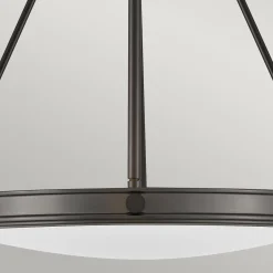Lampa wisząca Collier - 4 źródła światła - Zgaszona czerń (HK-COLLIER-P-BX) - Elstead Lighting
