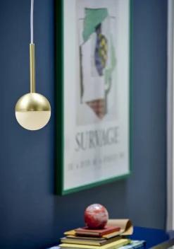 Lampa wisząca CONTINA Nordlux G9 5W Metal Mosiądz