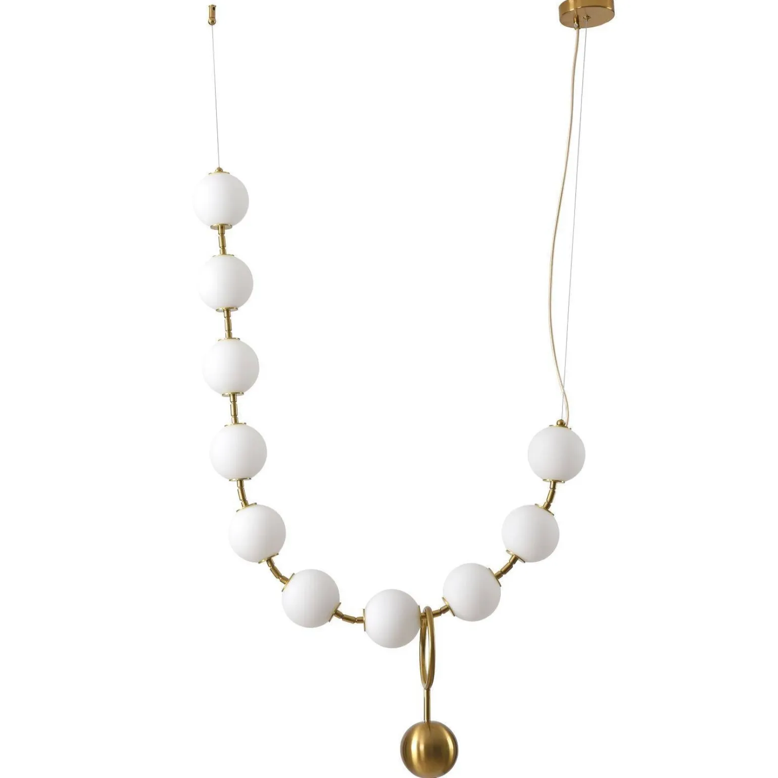 Lampa wisząca CORALLI L biało-mosiężna (DP0251-L1380) - Step into Design