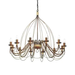 Lampa wisząca CORTE SP12 kol. rdzawy (097671) Ideal Lux - żyrandol