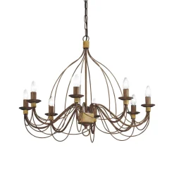 Lampa wisząca CORTE SP8 kol. rdzawy (057194) Ideal Lux - żyrandol