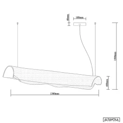 Lampa wisząca Cortina No.3 Altavola Design (LA103/P_138) - ALTAVOLA DESIGN