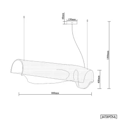 Lampa wisząca Cortina No.2 Altavola Design (LA103/P_88) - ALTAVOLA DESIGN