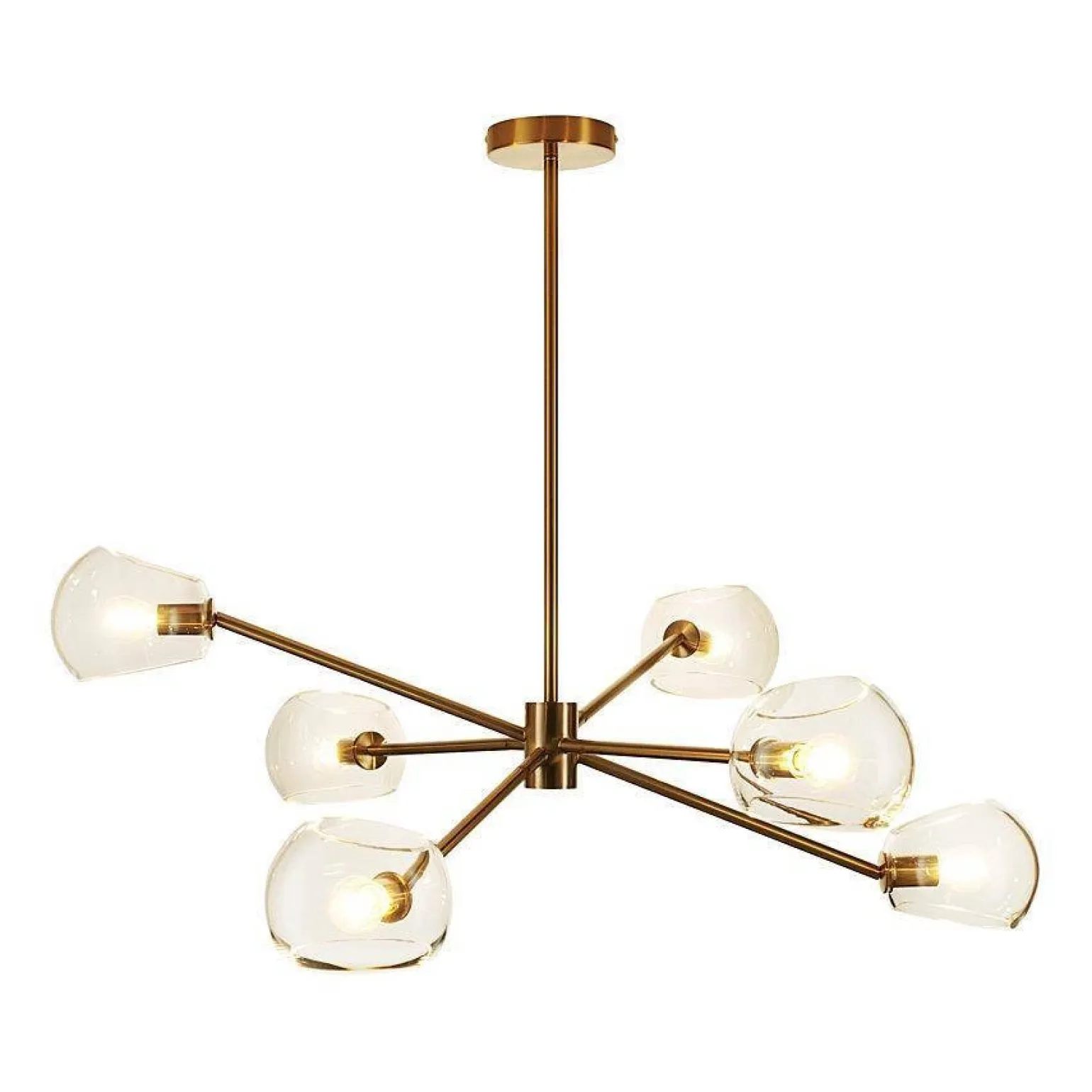 Lampa wisząca COSMIC-6 złota 75 cm (ST-8954-P6) - Step into Design