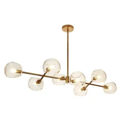 Lampa wisząca COSMIC-8 złota 85 cm (ST-8954-P8) - Step into Design