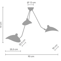 Lampa wisząca CRANE-3P (P8703) - Step into Design