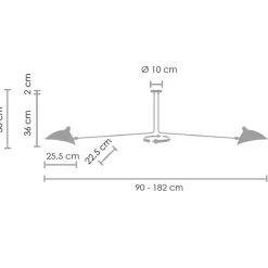 Lampa wisząca CRANE-2P (P8702) - Step into Design