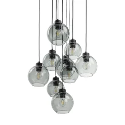Lampa wisząca CUBUS GRAPHITE 9 KOŁO (10208) - TK Lighting
