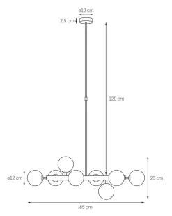 Lampa wisząca CUMULUS 8 (10753803) - Kaspa