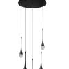 Lampa wisząca DALMA 5 ROUND Czarny (AZ6007) - Azzardo