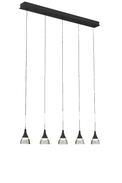 Lampa wisząca DALMATIA 5 czarna (AZ2910) - Azzardo