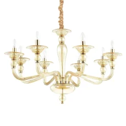 Lampa wisząca Danieli kol. bursztynowy (159973) Ideal Lux - żyrandol